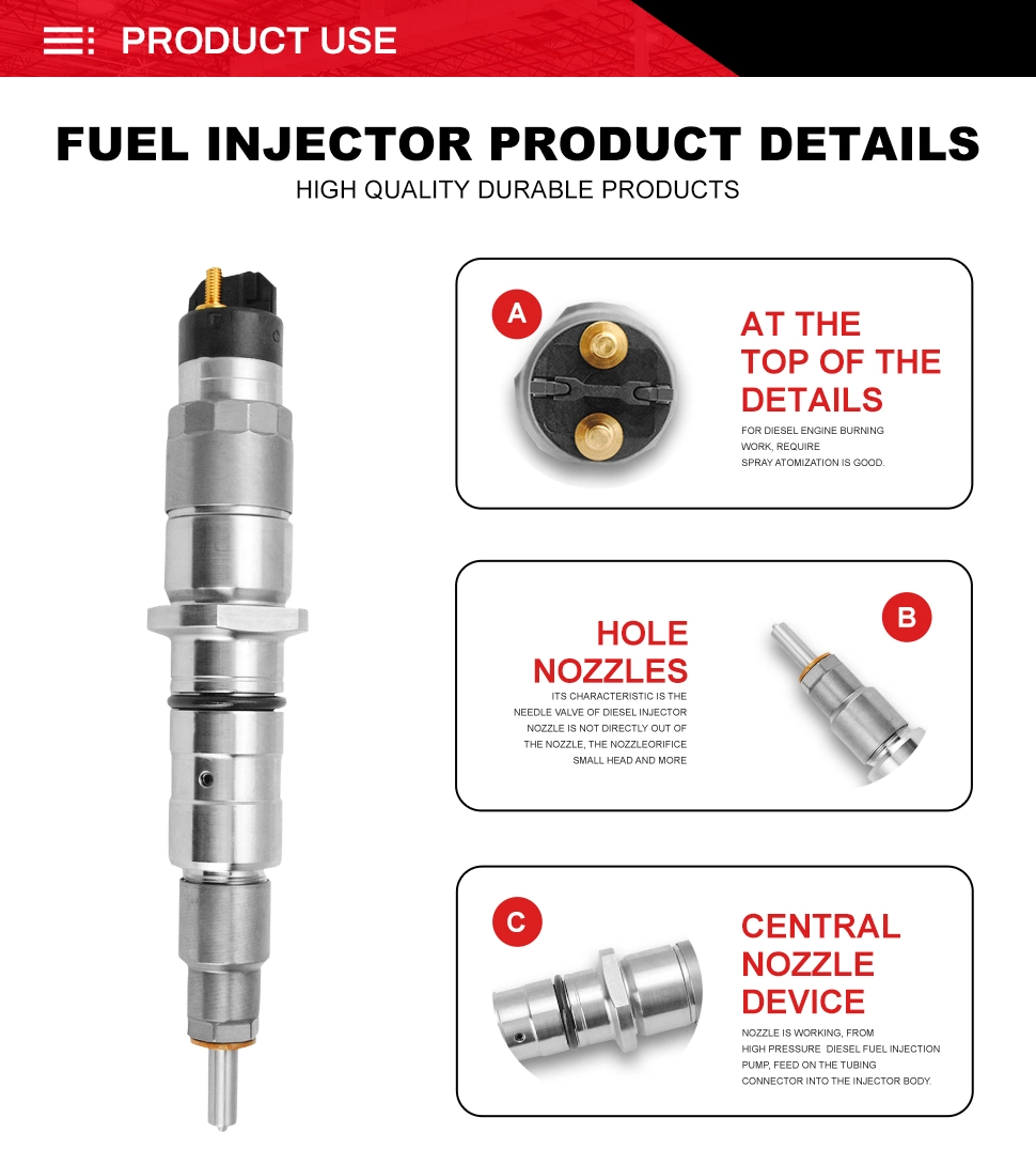 Diesel Engine Fuel Injector Excavator Accessories Diesel Motor Parts 2530618 253-0618 for Caterpillar Cat 385c 657e C15 C18 C32