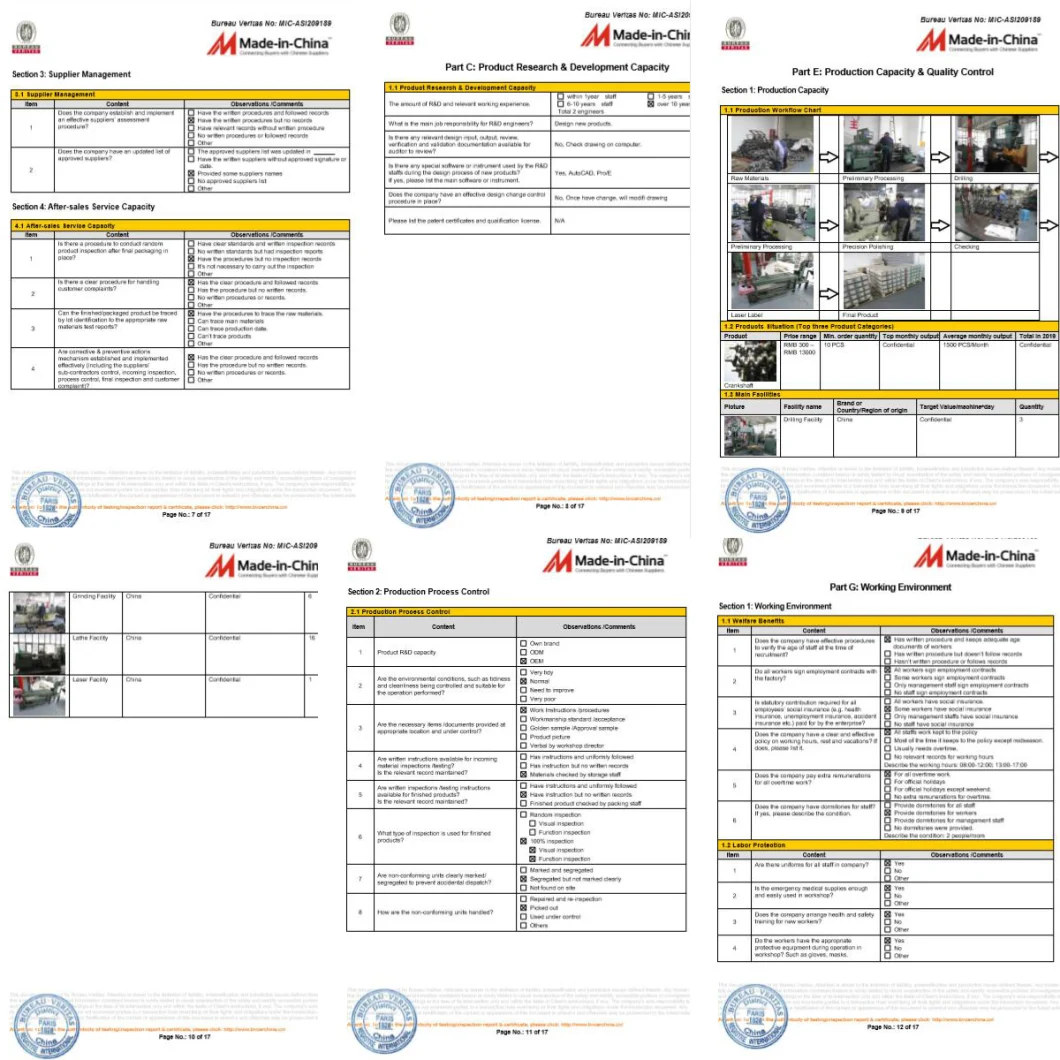 Truck Forged or Casting Engine Parts Crankshaft for Isuzu 4HK1